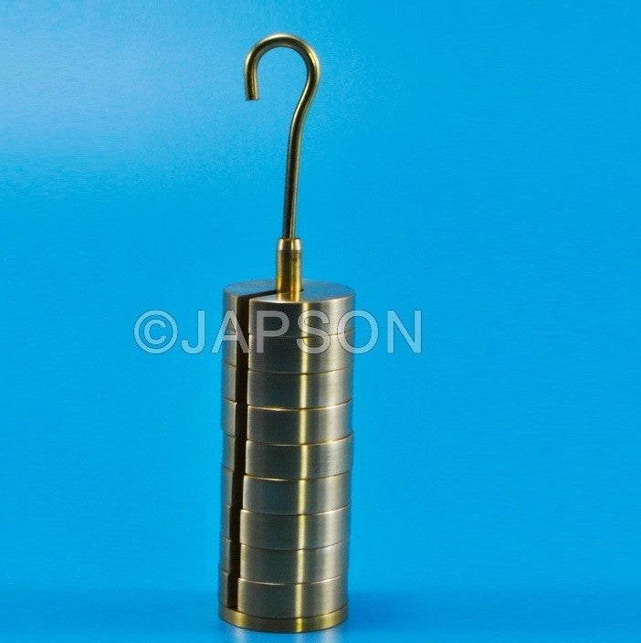 Masses (Weights) Set, Slotted, Brass Masses (Weights) Set, Slotted, Brass